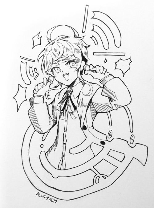 alva-radio:  Had to go cool myself at the mall so I drew God himself and Ratmuda( ╥ω╥ )  Colou