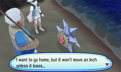 chasekip:my fav thing is Starmie not realizing it can’t physically blink and thinking it’s just the best at staring contests