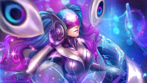 league-of-legends-sexy-girls: DJ Sona Ethereal by VictoriaHofferson