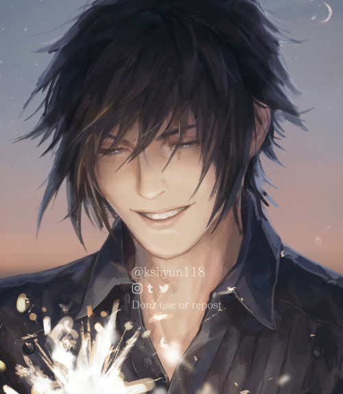 kshyun118: Moon and Night (for FFXV Episode Sunset event)