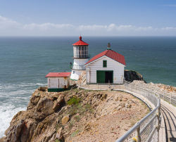 1. point reyes lighthouse 2.split rock from