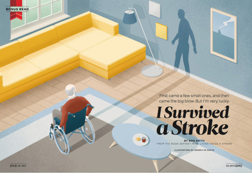 A touching story this time . Editorial illustrations for the Reader’s Digest based on an artic