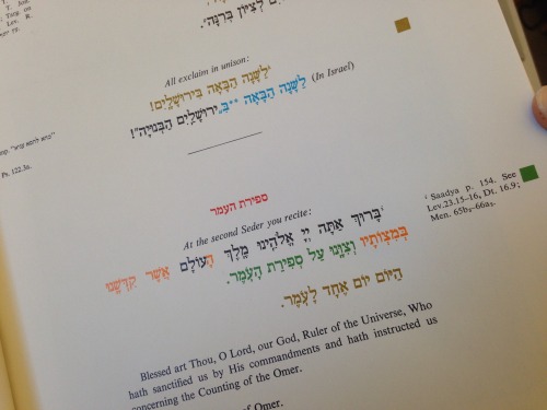 animatedamerican:daisyskindajewish:hdslibrary:Typography Tuesday: Passover EditionThis Haggadah is c