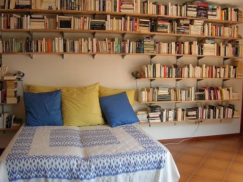 littledallilasbookshelf:  books in bedroom 