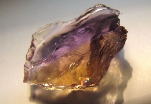 Porn photo mineralists:  Quartz var. Ametrine (Citrine
