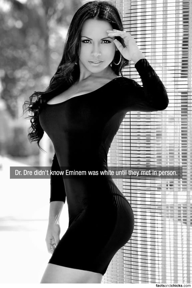 factsandchicks:  Dr. Dre didn’t know Eminem was white until they met in person.
