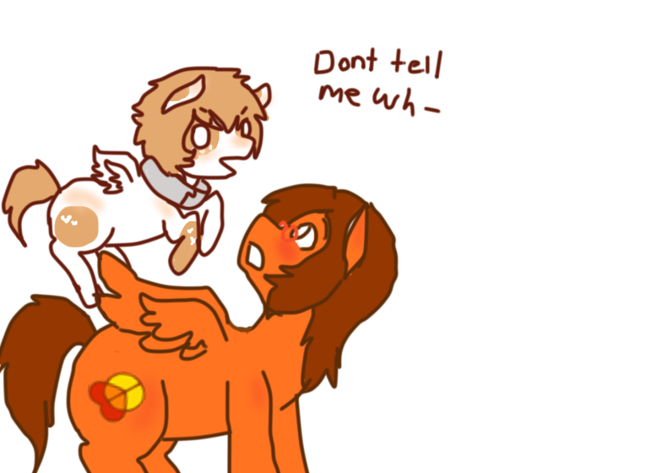 nopony-ask-mclovin:  ask-heathersweetfeathers:  Oh hi Aha~ &lt;3  McLovin: hehe