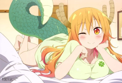 tohru-cute-maid:“The camera just turned on while I was lounging in bed I’m not a model hehe” <3 <3 <3