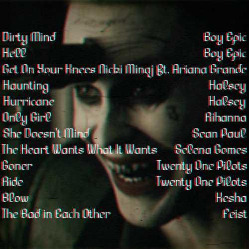 whatever-fangirl:Murder Me, Love // The Joker x Harley Quinn // part. xiii[ listen here ]part. i Psy