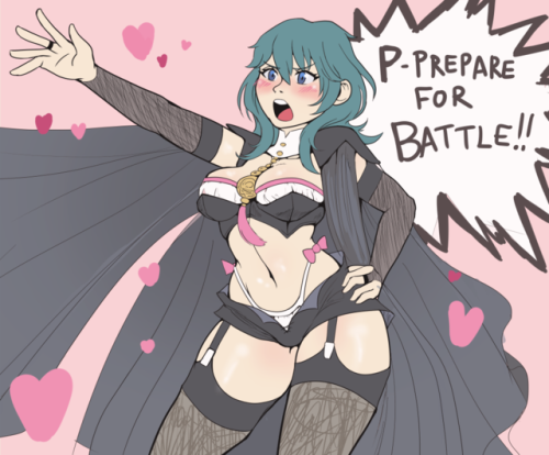 samanatorclub: Quick doodle!  Byleth will knock them out with her deadly, sexy (and tackiest) appeal