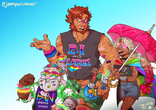 jamscandraw:jamscandraw:tres horny boys go to Faerûn Pridefest⭐ contact/social media ⭐ TA