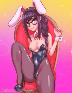 caffeccinoafterdark:  caffeccino:  Happy Easter * v *  Especially for Madoka~  huhuhu I hope everyone likes it @ v @ Cutie Hipster Homura in provocative clothing really just draws herself~  dedicated to @castellla &lt;3 &lt;3  I’m going to be doing