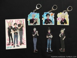 yoimerchandise: YOI x Lawson/Loppi/HMV Collaboration Merchandise (Part 2) Original Release Date:April 2017 Featured Characters (3 Total):Viktor, Yuuri, Yuri Highlights:The Lawson HMV collaboration continues the store’s plentiful offerings of acrylic