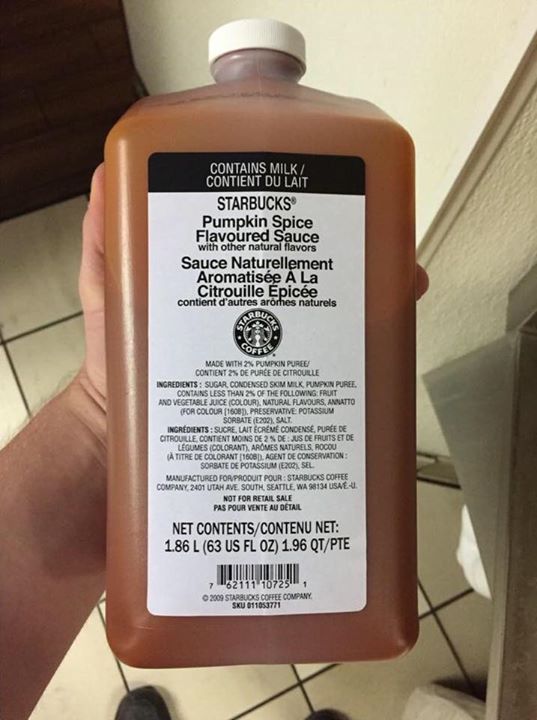 PSA to all now that is is Pumpkin Spice Season