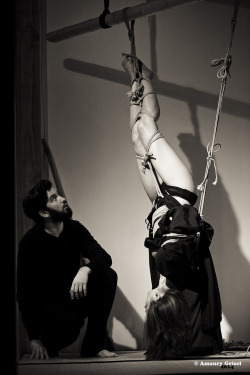 Knbk-Shibari:  Our First Show ! Ropes By Mdknot Model : Al. Picture By Http://Bondageisnotacrimeparis.tumblr.com/