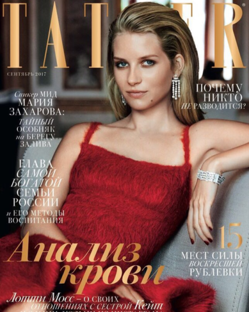 Lottie Moss covers Tatler RussiaPhoto by: Alvaro Beamud Cortes