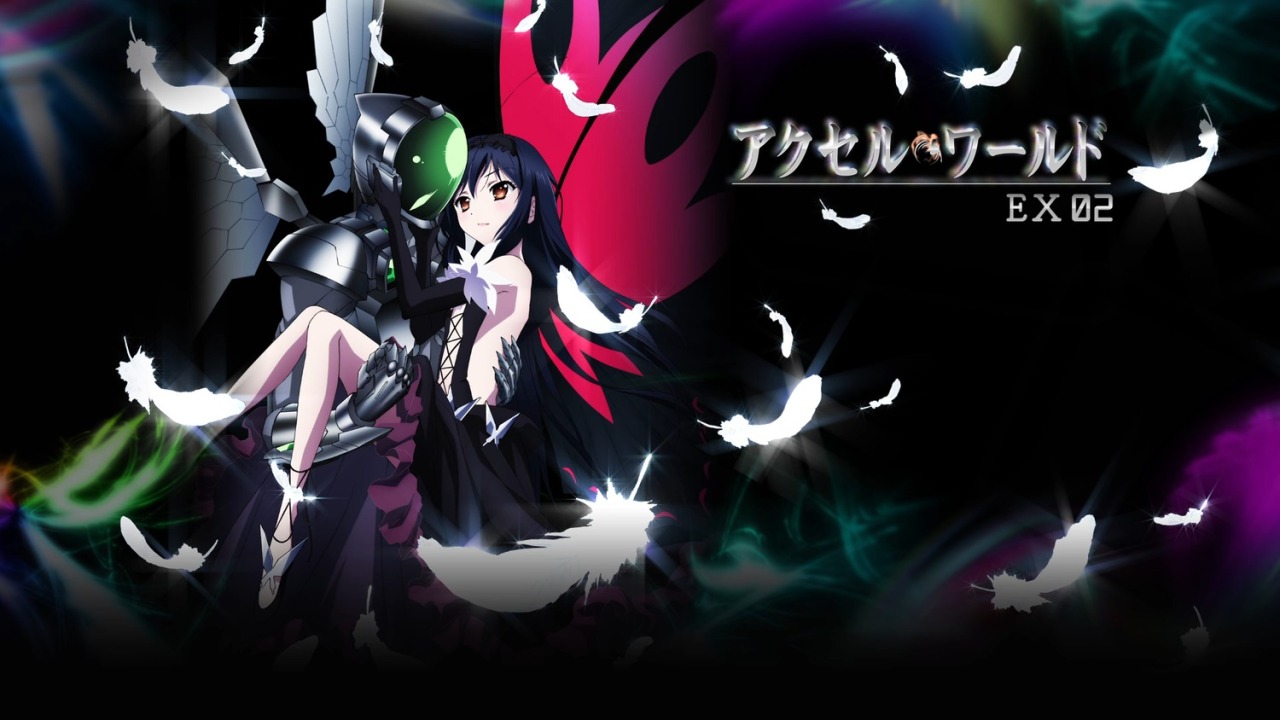 accel world armor dress kuroyukihime mecha no bra silver crow wallpaper wings | #319989