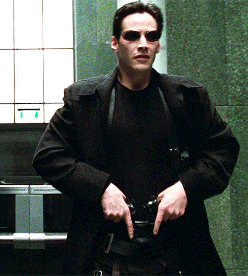 Keanu Reeves As Thomas Anderson/Neo THE MATRIX (1999), Dir. The Wachowskis