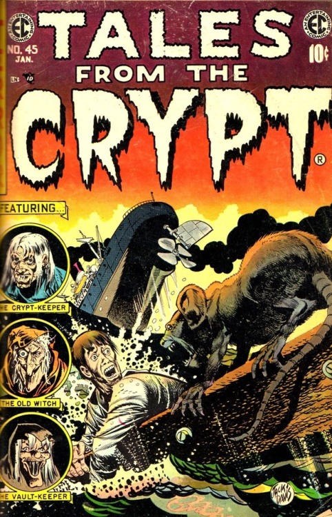 talesfromweirdland:‪Tales from the Crypt covers by Jack Davis. The 1954 Comics Code put an end to so