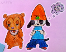 ✧ go back into your endless dream ✧ — Do you guys remember my PaRappa x  Sunny fankid