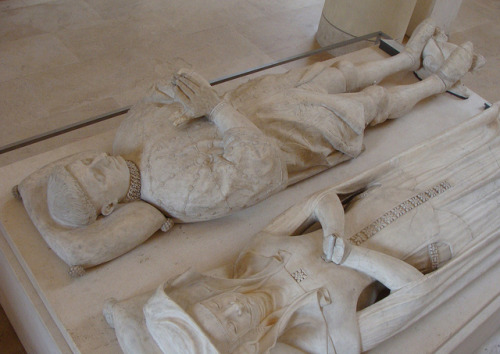 Effigies of Pierre de Navarre (d. 1412) and Catherine d'Alençon,Duchess of Bavaria (d.14