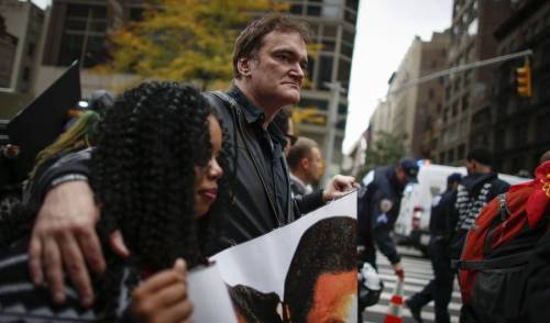 micdotcom:Director Quentin Tarantino was among a group of activists marching in New York City on Sat