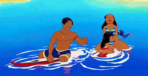 disneyinc:There’s no place I’d rather be than on the seashore dry, wet free. On golden s