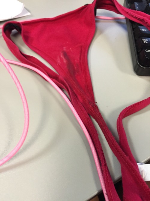 asianmilf4you: Dare #1…taking off my wet panties and displaying them on my desk Follow me at 