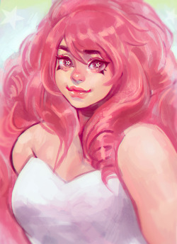 viorie:  1 hr 40 min speedpaint of Rose Quartz! doing