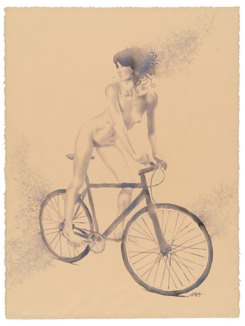 frotimes:  buchino:  World Naked Bike Ride (Portland) poster illustrations by Alexandra Becker-Black