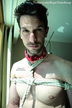 ropetrainkeep: It was a definitely “Holy Shit!!” moment when I saw him in the lobby, as a response to his intense hotness.  I had to get him into my room!  Such a pity I could not have had this guy at my house!  But love is love, take it where