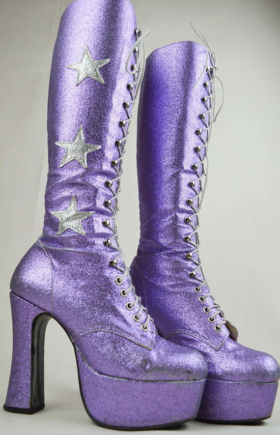 purple platform shoes Tumblr