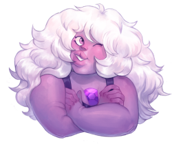 starhoppers:  lanny-fox: I drew Amethyst