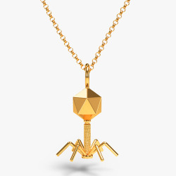 cute-thangsss:   Bacteriophage necklace 