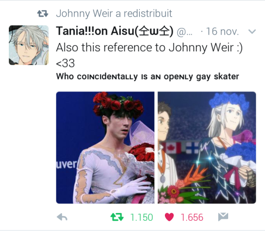 yaoionice: literally-a-piece-of-trash:   you know what gives me life? actual  figure skaters watching yuri on ice (just… look at this dork. no 1 yoi fan)   I love YOI so much ♡ 