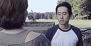 maggiegrheene:  Glenn & Maggie being adorable little cutie pies without a worry in the world ✿♥‿♥✿   no worry in the world AHAHA