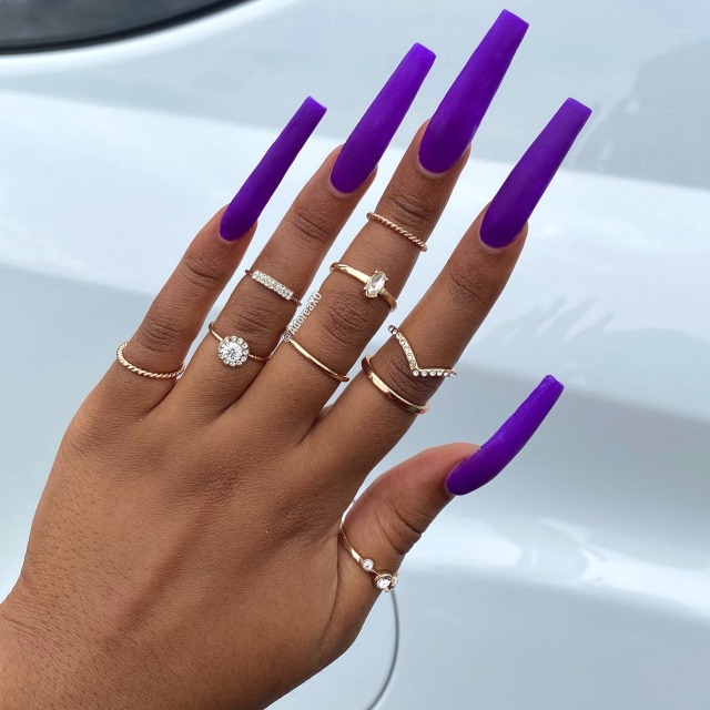 Instagram Baddie Long Coffin Acrylic Nails Experts Say You Need To Return To The Salon Every
