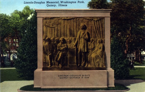 carlidigcoll: Lincoln-Douglas Memorial, Washington Park, Quincy, Illinois | Eastern Illinois Univers