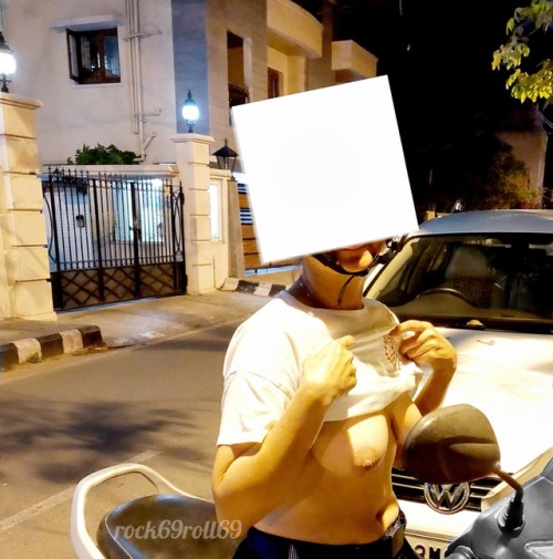 rock69roll69: A casual ride around town turned out to be really exciting. He dared me to loose the b