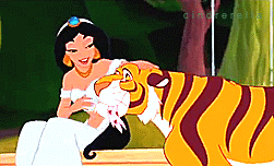 cindrerella:    Oh, Father. Rajah was just playing with him. Weren’t you, Rajah? You were just playing with that overdressed, self-absorbed Prince Achmed, weren’t you?   