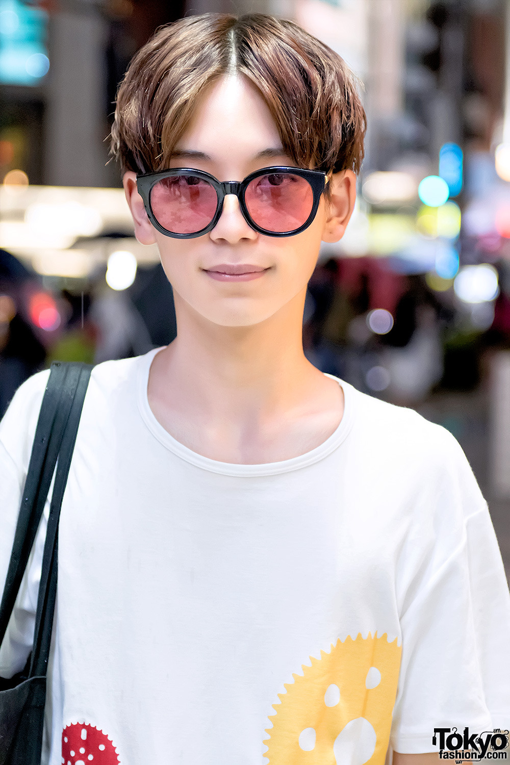 tokyo-fashion:  Tsuguki (18) and Noboru (20) on the street in Harajuku. Tsuguki is