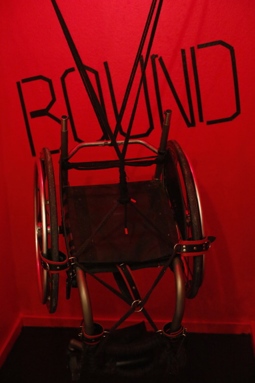 hallofmirrorzz:  Installation by Jordyn Taylor “Bound” “Often  the language used to describe a person and their wheelchair is a  reflection of ableist views that comes with negative connotations, like  the term “wheelchair bound”. This suggests