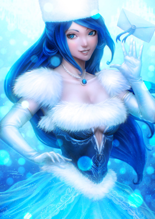 Here&rsquo;s my OC Blue Panda Girl ready for Faebelina&rsquo;s OC Winter Ball!Thanks for the