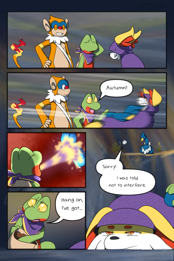 PMD: WildFire – Ch.5 Pg.123
Read on: PTGigi | ComicFury | Tumblr
Too much exposition, not enough violence.