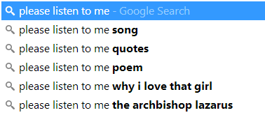the last one was actually the one I was looking for but I was surprised and amused