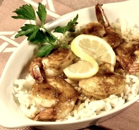 Seafood - Curried Baked Shrimp As An Appetizer Or Main Course, These Shrimp Are Baked In A Curry, Dijon