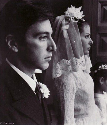 Al Pacino and Simonetta Stefanelli in The Godfather (1972)