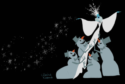 claireonacloud: My designs for a previous version of Frozen’s snow queen (A version when her s