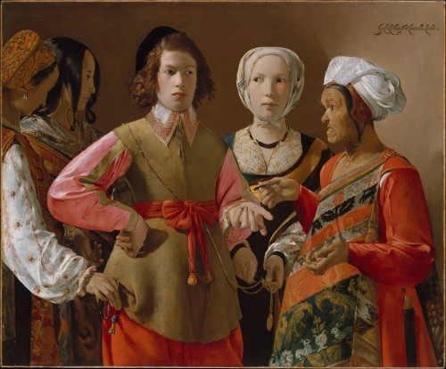 The Fortune Teller, Georges de la Tour, c. 1630, oil on canvas