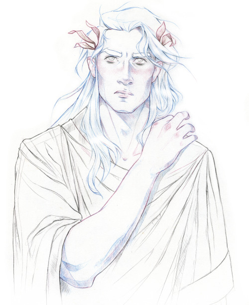 ekbelsher: Lore Olympus Hades, looking stressed out as usual 